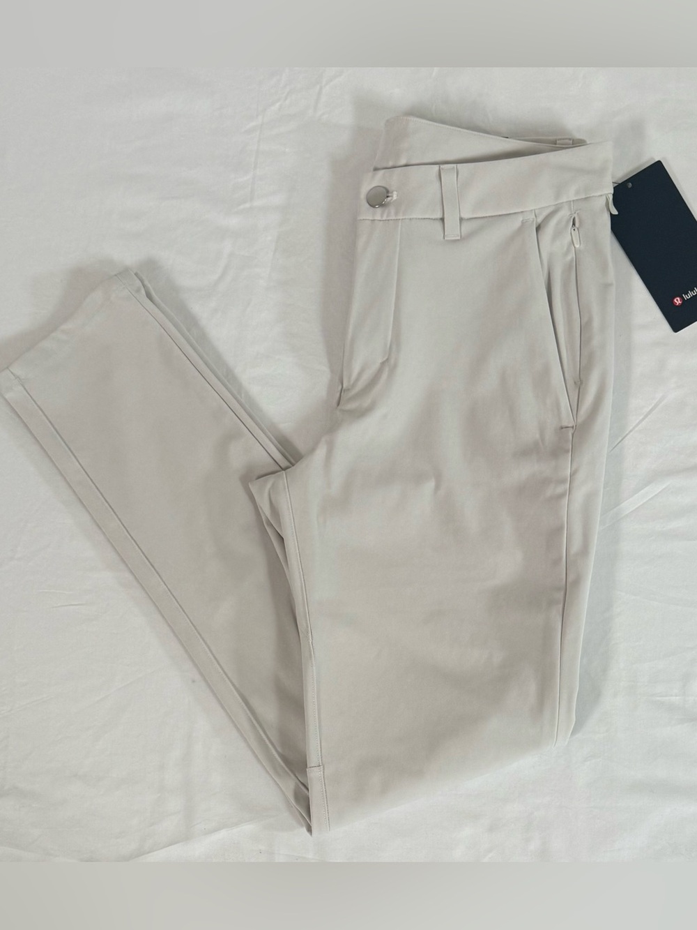 Lululemon Commission Pant Slim LM5AF2S Bone Mens Size 30 W 32 L NEW